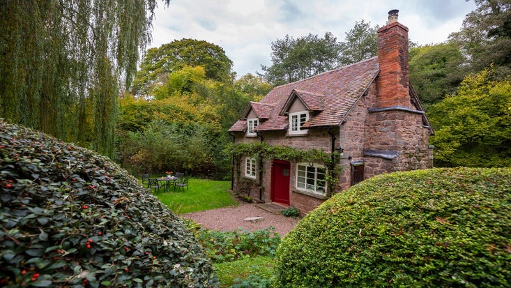 The exterior of Old Mill Cottage, Brockhampton, Herefordshire